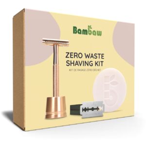 Bambaw, zestaw do golenia, zero waste, edycja ZŁOTY RÓŻ