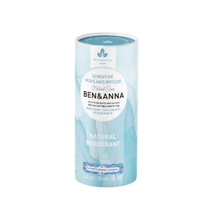 Ben&Anna, naturalny dezodorant bez sody, HIGHLAND BREEZE, SENSITIVE, (sztyft kartonowy), 40 g
