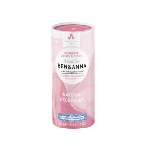 Ben&Anna, naturalny dezodorant bez sody, JAPANESE CHERRY BLOSSOM, SENSITIVE, (sztyft kartonowy), 40 g