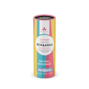 Ben&Anna, naturalny dezodorant na bazie sody COCO MANIA (sztyft kartonowy), 40 g