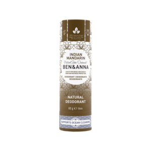 Ben&Anna, naturalny dezodorant na bazie sody, INDIAN MANDARINE (sztyft kartonowy), 0% aluminium, 60 g