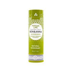 Ben&Anna, naturalny dezodorant na bazie sody, PERSIAN LIME (sztyft kartonowy), 0% aluminium, 60 g