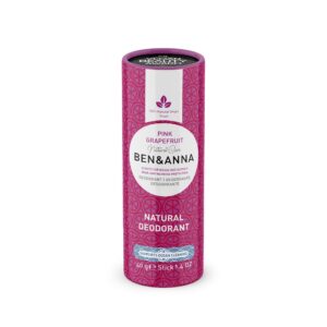 Ben&Anna, naturalny dezodorant na bazie sody PINK GRAPEFRUIT (sztyft kartonowy), 40 g