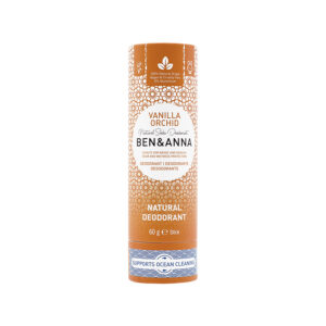 Ben&Anna, naturalny dezodorant na bazie sody, VANILLA ORCHID (sztyft kartonowy), 0% aluminium, 60 g