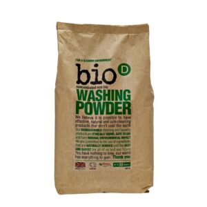 Bio-D, Skoncentrowany, hipoalergiczny, niebiologiczny proszek do prania, 2 kg