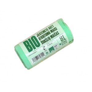 BioBag, worki na odpady organiczne i zmieszane, w 100% biodegradowalne i kompostowalne, 8l, rolka 25 sztuk