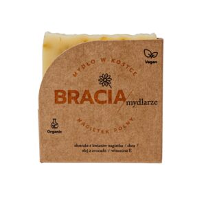Bracia Mydlarze, Nagietek polny, naturalne mydło do skóry suchej i wrażliwej, 110 g
