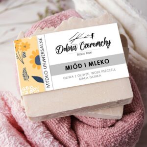 Dolina Czeremchy, mydło uniwersalne Miód i mleko, 90 g