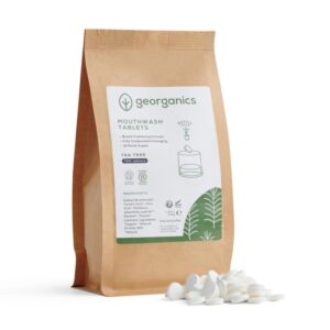 Georganics, tabletki do płukania jamy ustnej, DRZEWO HERBACIANE, naturalne, UZUPEŁNIENIE, 720 tabletek