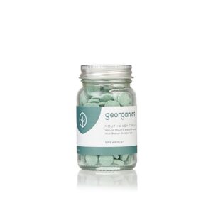 Georganics, tabletki do płukania jamy ustnej, ZIELONA MIĘTA, naturalne, 180 tabletek