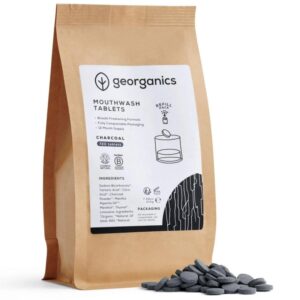 Georganics, tabletki do płukania jamy ustnej, WĘGIEL AKTYWNY, naturalne, UZUPEŁNIENIE, 720 tabletek