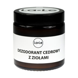 La-Le, dezodorant w kremie cedrowy z ziołami, 120 ml