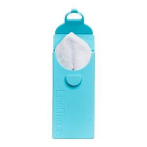 LastObject, wielorazowe chusteczki z bawełny organicznej 6 szt. - LastTissue - w turkusowym etui
