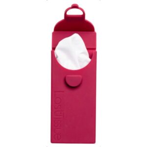 LastObject, wielorazowe chusteczki z bawełny organicznej 6 szt. - LastTissue - w czerwonym etui