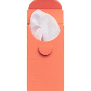 LastObject, wielorazowe chusteczki z bawełny organicznej 6 szt. - LastTissue - w brzoskwiniowym etui