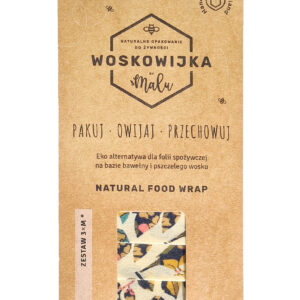 Malu, Woskowijka - naturalne opakowanie do żywności, zestaw 3 x M