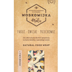 Malu, Woskowijka - naturalne opakowanie do żywności, zestaw S+M+L