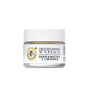 Miodowa Mydlarnia, naturalny dezodorant w kremie BERGAMOTKA Z LIMONKĄ, 55 g