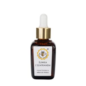 Miodowa Mydlarnia, olejek do twarzy ŚLIWKA Z SZAFRANEM, 30 ml