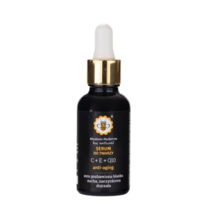 Miodowa Mydlarnia, serum do twarzy C+E+Q10, 30 ml