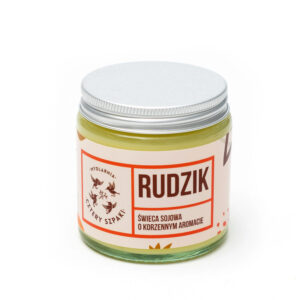 Mydlarnia Cztery Szpaki, Rudzik - naturalna świeca sojowa, korzenna, 100 g