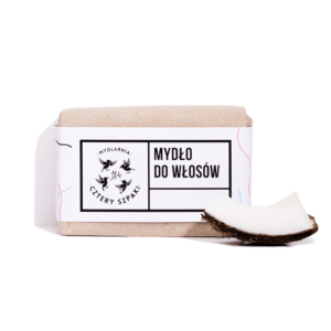 Mydlarnia Cztery Szpaki, mydło do włosów Z OLEJEM RYCYNOWYM, 110 g