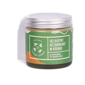 Mydlarnia Cztery Szpaki, DELIKATNY DEZODORANT W KREMIE BEZZAPACHOWY, 60 ml