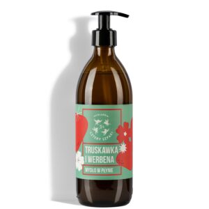 Mydlarnia Cztery Szpaki, mydło w płynie TRUSKAWKA I WERBENA, 500 ml