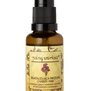 Polny Warkocz, Rewitalizująca mikstura chaber i mak - witaminowe serum z komórkami roślinnymi do cery dojrzałej i wymagającej, 30 ml