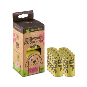 StarchBag, BIOworki na odchody, kompostowalne, zielone, 8-pak, 120 szt.