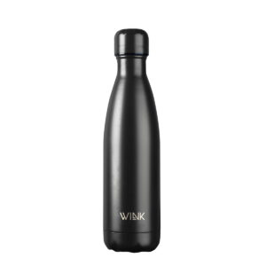 WINK Bottle, Butelka termiczna BLACK, bez BPA, 500 ml
