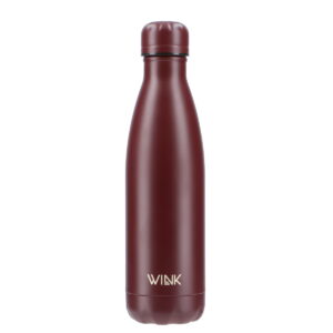 WINK Bottle, Butelka termiczna BURGUNDY, bez BPA, 500 ml