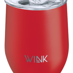 WINK Bottle, Kubek termiczny TUMBLER RED, bez BPA, 350 ml