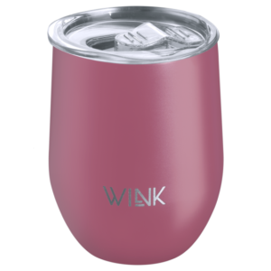 WINK Bottle, Kubek termiczny TUMBLER PINK, bez BPA, 350 ml