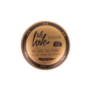 We Love The Planet, Dezodorant w kremie Golden Glow, certyfikowany bez aluminium, 48 g