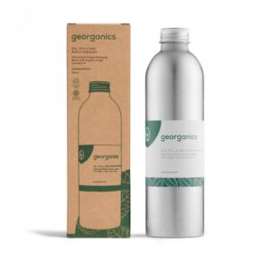 Georganics, olejek do płukania jamy ustnej, ZIELONA MIĘTA, naturalny, bez fluoru, 250 ml