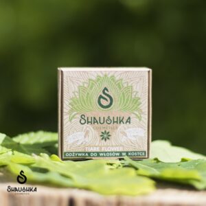 Shaushka, odżywka do włosów w kostce - Tiare flower, 50 g