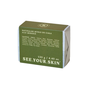 SEE YOUR SKIN, naturalne mydło do ciała - algi morskie, 125 g